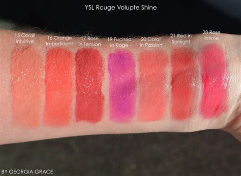 ysl rouge volupte swatches 2015|ysl rouge volupte review.